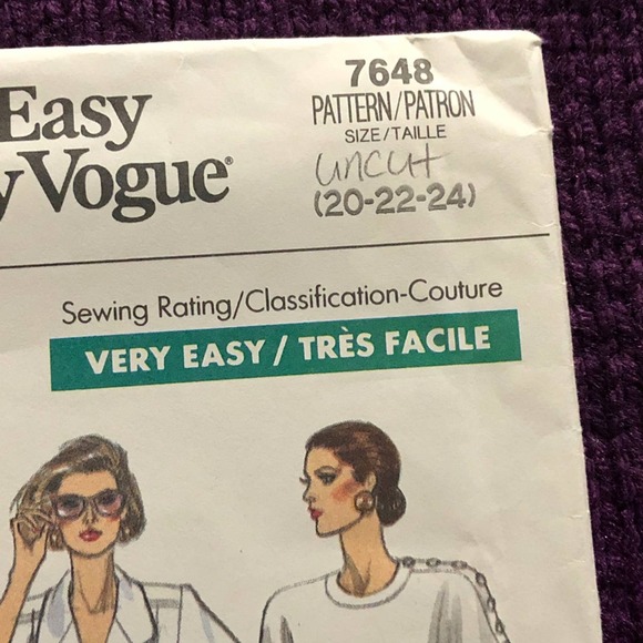 Vogue Pattern  7648  midi maxi skirt  sz 20 22 24 - Picture 2 of 6